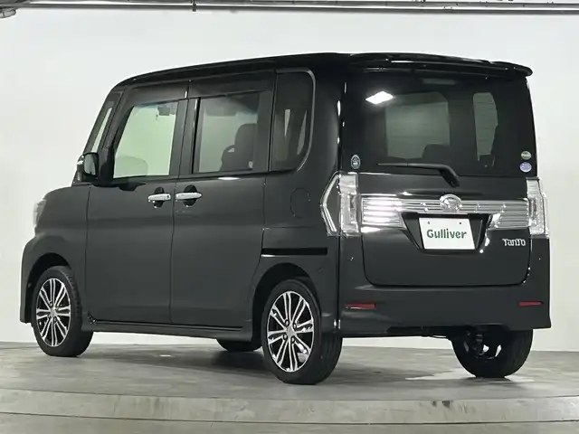 ダイハツ タント カスタム RS トップED SAⅡ 広島県 2016(平28)年 4.5万km ブラックマイカメタリック スマートアシストII/・衝突軽減/両側パワースライドドア/コーナーセンサー/社外ナビ（AVIC-RZ710）/・フルセグTV/・CD/DVD/・Bluetooth/・MSV/SD/バックカメラ/革巻きステアリング/ステアリングスイッチ/オートライト/スマートキー/プッシュスタート/スペアキー/レーダー探知機/ドライブレコーダー/ETC/LEDヘッドライト/フォグランプ/純正アルミホール/Wエアバック