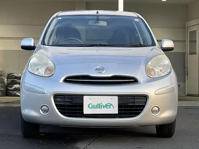 日産 マーチ 12X FOUR 道央・札幌 2011(平23)年 12.1万km ブリリアントシルバー ・４WD/・バックモニター/・ワンセグTV/・純正アルミホイール/・積込スタッドレス/・エンジンスターター/・スペアキー/・プッシュスタート/・電動格納ミラー/・スマートキー