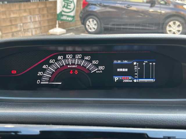 スズキ ソリオ バンディット HV MV 東京都 2023(令5)年 0.3万km ピュアホワイトパール/ガンメタリック2トーン ワンオーナー/純正ナビ(フルセグTV、CD、DVD、Bluetooth)/全席ヒートシーター/全方位カメラ/両側パワースライド/アダプティブクルーズコントロール/デュアルカメラブレーキサポート/前後誤発進抑制機能/後退時ブレーキサポート/オートハイビーム/前後ドライブレコーダー/スペアキー/アイドリングストップ/横滑り防止/取扱説明書/保証書/記録簿