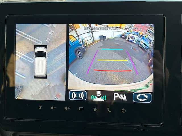 スズキ ソリオ バンディット HV MV 東京都 2023(令5)年 0.3万km ピュアホワイトパール/ガンメタリック2トーン ワンオーナー/純正ナビ(フルセグTV、CD、DVD、Bluetooth)/全席ヒートシーター/全方位カメラ/両側パワースライド/アダプティブクルーズコントロール/デュアルカメラブレーキサポート/前後誤発進抑制機能/後退時ブレーキサポート/オートハイビーム/前後ドライブレコーダー/スペアキー/アイドリングストップ/横滑り防止/取扱説明書/保証書/記録簿