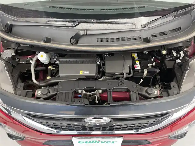 日産 ルークス ハイウェイスター X 滋賀県 2021(令3)年 3.4万km スパークリングレッドM 純正9インチナビ/（Bluetooth/CD/DVD/フルセグTV）/全方位カメラ/片側パワースライドドア/クリアランスソナー/レーンキープアシスト/LEDヘッドライト/オートマチックハイビーム/前方ドライブレコーダー/純正ビルトインETC/衝突軽減ブレーキ/スマートキー/プッシュスタート