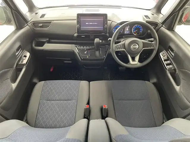 日産 ルークス ハイウェイスター X 滋賀県 2021(令3)年 3.4万km スパークリングレッドM 純正9インチナビ/（Bluetooth/CD/DVD/フルセグTV）/全方位カメラ/片側パワースライドドア/クリアランスソナー/レーンキープアシスト/LEDヘッドライト/オートマチックハイビーム/前方ドライブレコーダー/純正ビルトインETC/衝突軽減ブレーキ/スマートキー/プッシュスタート