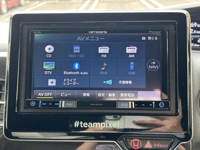 ホンダ Ｎ ＢＯＸ カスタム G L ホンダセンシング 高知県 2018(平30)年 9.8万km プレミアムホワイトパールⅡ ワンオーナー　/WORKSアルミホイール /SILK BLazeエアロ/片側パワスラ /フルセグナビ (AVIC-RZ901)/【Bluetooth CD TV 】/バックカメラ /前後ドラレコ /ETC /カーテンエアバック /衝突被害軽減システム/レーンキープアシスト/レザー調シートカバー/ドアバイザー