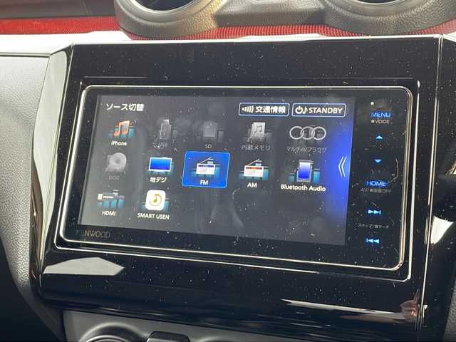 スズキ スイフト スポーツ 島根県 2024(令6)年 0.1万km スーパーブラックパール 社外ナビ/Bluetooth CD DVD USB/フルセグ TV/アラウンドビューカメラ/ブラインドスポットモニター/前後ドライブレコーダ/ETC/横滑り防止装置/コーナーセンサー/レーンキープアシスト/盗難防止装置/オートライト/衝突被害軽減システム/LEDヘッドライト/純正17インチアルミホイール/運転席シートヒーター/保証書/取扱説明書