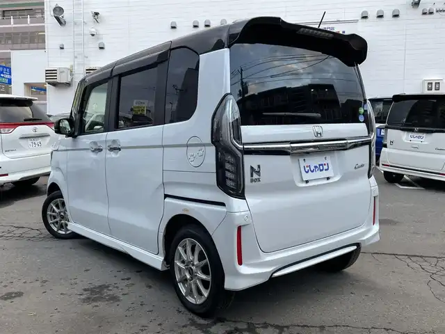 ホンダ Ｎ ＢＯＸ カスタム G L ホンダセンシング 道央・札幌 2018(平30)年 12.3万km プラチナホワイトパール (株)IDOMが運営する【じしゃロン札幌店】の自社ローン専用車両になりますこちらは現金またはオートローンご利用価格です。自社ローンご希望の方は別途その旨お申し付けください。/プッシュスタート/純正ナビ・TV/バックカメラ/パワースライドドア/ETC