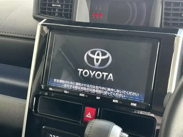 トヨタ ルーミー カスタムG 静岡県 2019(平31)年 5.3万km ブラックマイカメタリック スマートアシスト/純正９型ＳＤナビ/フルセグＴＶ/ＤＶＤ再生/バックカメラ/ＨＤＭＩ接続/ＥＴＣ/両側電動スライドドア/前席シートヒーター/クルーズコントロール/ＬＥＤヘッドライト/フォグランプ/ＴＥＩＮ車高調/ドアバイザー/ＲＨマキシライト１７ＡＷ