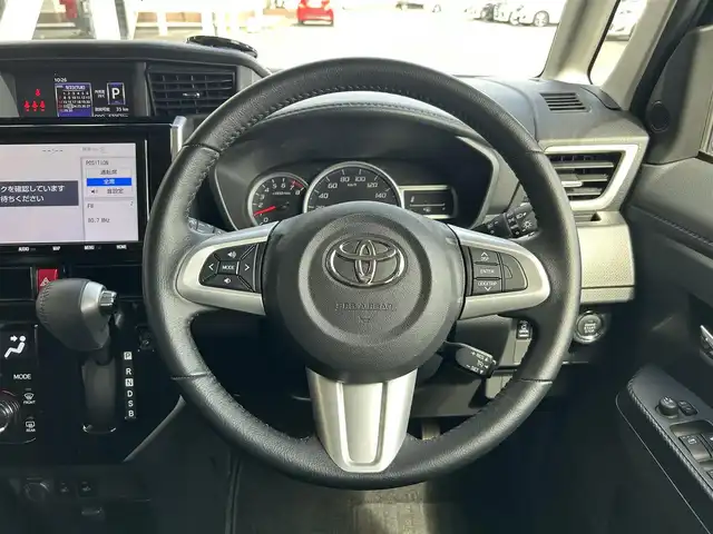 トヨタ ルーミー カスタムG 静岡県 2019(平31)年 5.3万km ブラックマイカメタリック スマートアシスト/純正９型ＳＤナビ/フルセグＴＶ/ＤＶＤ再生/バックカメラ/ＨＤＭＩ接続/ＥＴＣ/両側電動スライドドア/前席シートヒーター/クルーズコントロール/ＬＥＤヘッドライト/フォグランプ/ＴＥＩＮ車高調/ドアバイザー/ＲＨマキシライト１７ＡＷ
