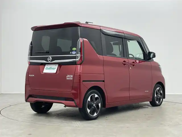日産 ルークス HWS X プロパイロットED 埼玉県 2020(令2)年 4.1万km スパークリングレッドM プロパイロット/純正9インチSDナビ（MM320D-L）/　DTV CD DVD BT USB SD/両側パワースライド/バックカメラ/ベンチシート/シートバックテーブル/リアサーキュレーター/インテリジェントエマージェンシーブレーキ/LDW（車線逸脱警報）/VDC（ビークルダイナミクスコントロールシステム）/アイドリングストップ/純正前方ドライブレコーダー/ビルトインETC/エンジンスタートボタン/スマートキー/スペアキー/オートライト/純正LEDヘッドライト＆フォグランプ/純正アルミホイール