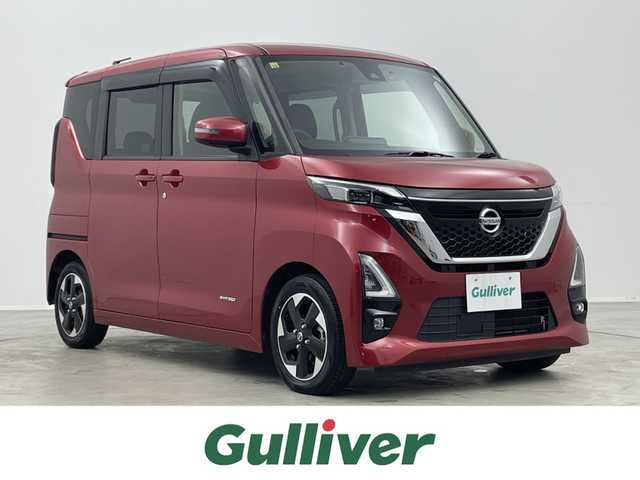 日産 ルークス HWS X プロパイロットED 埼玉県 2020(令2)年 4.1万km スパークリングレッドM プロパイロット/純正9インチSDナビ（MM320D-L）/　DTV CD DVD BT USB SD/両側パワースライド/バックカメラ/ベンチシート/シートバックテーブル/リアサーキュレーター/インテリジェントエマージェンシーブレーキ/LDW（車線逸脱警報）/VDC（ビークルダイナミクスコントロールシステム）/アイドリングストップ/純正前方ドライブレコーダー/ビルトインETC/エンジンスタートボタン/スマートキー/スペアキー/オートライト/純正LEDヘッドライト＆フォグランプ/純正アルミホイール