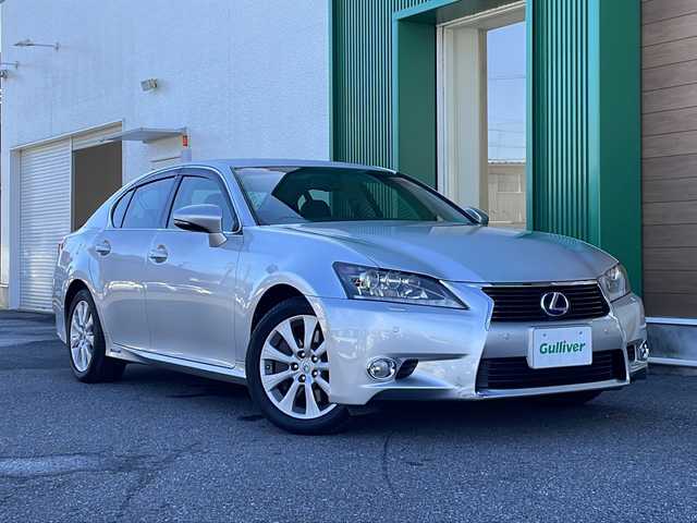 レクサス ＧＳ 450h Iパッケージ 岐阜県 2013(平25)年 8.3万km ソニックシルバー 禁煙車/純正ナビ/Bluetooth/クルーズコントロール/クリアランスソナー/前後コーナーセンサー/シートヒーター/エアシート/パワーシート/シートメモリー/パドルシフト/ビルトインETC/カーテンエアバッグ/盗難防止/ヘッドライトウォッシャー/純正フロアマット/純正アルミホイール/LEDヘッドライト/オートライト/オートハイビーム/スマートキー/カードキー/スペアキー/スペアタイヤ
