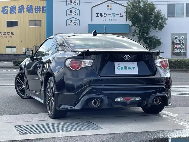 トヨタ ８６ GT リミテッド 愛媛県 2012(平24)年 9.7万km クリスタルブラックシリカ プッシュスタート/社外ナビ（AM/FM/USB/SD/ワンセグTV/DISC)/ETC/オートライト/AAC/シートヒーター/TRDエアロ/横滑り防止装置/純正アルミホイール