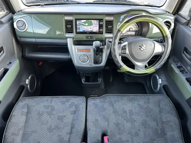 スズキ ハスラー G 島根県 2019(平31)年 4.6万km クールカーキPM ワンオーナー/純正メモリナビ (AVIC-RWS901)/(AM/FM/CD/DVD/SD/Bluetooth)/フルセグTV/衝突軽減ブレーキ/レーンキープアシスト/横滑り防止装置/ドライブレコーダー/D/N席シートヒーター /アイドリングストップ/純正スチール付きサマータイヤ車載(交換推奨)/純正フロアマット/純正ドアバイザー/スマートキー/スペアキー×1/電動格納ミラー/取扱説明書/保証書