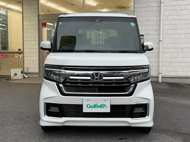 ホンダ Ｎ ＢＯＸ カスタム L ターボ 埼玉県 2021(令3)年 1.3万km プラチナホワイトパール ワンオーナー/純正8インチメモリナビ(VXU-217NBi)/フルセグテレビ/クルーズコントロール（追従機能付き)/バックカメラ/両側パワースライドドア/ETC/LEDヘッドライト/スマートキー×2