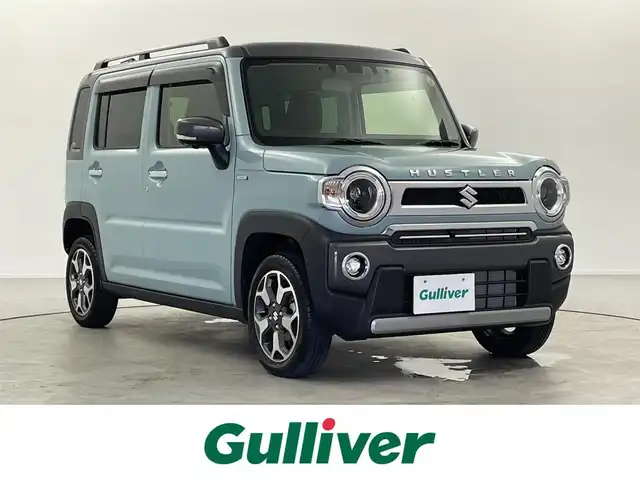 スズキ ハスラー Jスタイル Ⅱ ターボ 福井県 2023(令5)年 0.8万km オフブルーメタリック/ガンメタリック2トーンルーフ スズキコネクト対応純正９型メモリナビ　/（FM/AM/BT/CD/DVD/Ipod/AppleCarPlay/AndroidAuto)/全方位カメラ　/デュアルカメラブレーキサポート/４ＷＤ /スペアキー /シートヒーター /前後ドライブレコーダー/純正アルミホイール /ルーフレール /前後コーナーセンサー /LEDヘッドライト /社外マット