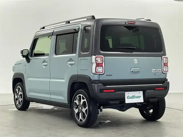 スズキ ハスラー Jスタイル Ⅱ ターボ 福井県 2023(令5)年 0.8万km オフブルーメタリック/ガンメタリック2トーンルーフ スズキコネクト対応純正９型メモリナビ　/（FM/AM/BT/CD/DVD/Ipod/AppleCarPlay/AndroidAuto)/全方位カメラ　/デュアルカメラブレーキサポート/４ＷＤ /スペアキー /シートヒーター /前後ドライブレコーダー/純正アルミホイール /ルーフレール /前後コーナーセンサー /LEDヘッドライト /社外マット
