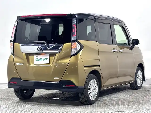 トヨタ タンク カスタムG S 大阪府 2017(平29)年 5万km ブラックマイカメタリック/インペリアルゴールドクリスタルメタリック 2トーン 純正ナビTV バックカメラ クルーズコントロール 衝突軽減ブレーキ レーンアシスト 両側パワースライドドア スマートキー プッシュスタート オートライト アイドリングストップ ETC
