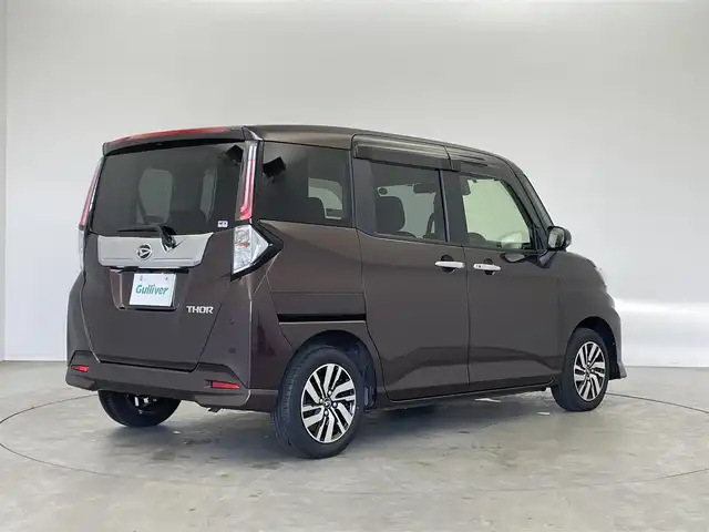ダイハツ トール カスタムG 埼玉県 2023(令5)年 1.7万km プラムブラウンクリスタルマイカ スマートアシスト　純正９インチディスプレイオーディオ　パノラマモニター　ＥＴＣ　ドライブレコーダ　レーダークルーズコントロール　　純正アルミホイール　オートライト　ＬＥＤヘッドライト　地デジフルセグ