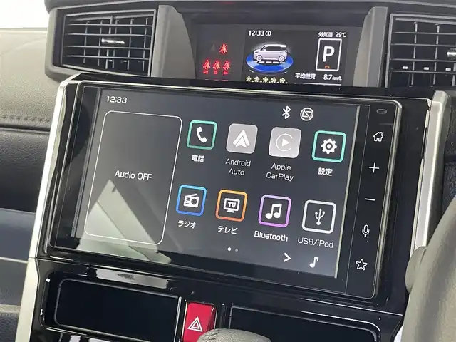 ダイハツ トール カスタムG 埼玉県 2023(令5)年 1.7万km プラムブラウンクリスタルマイカ スマートアシスト　純正９インチディスプレイオーディオ　パノラマモニター　ＥＴＣ　ドライブレコーダ　レーダークルーズコントロール　　純正アルミホイール　オートライト　ＬＥＤヘッドライト　地デジフルセグ