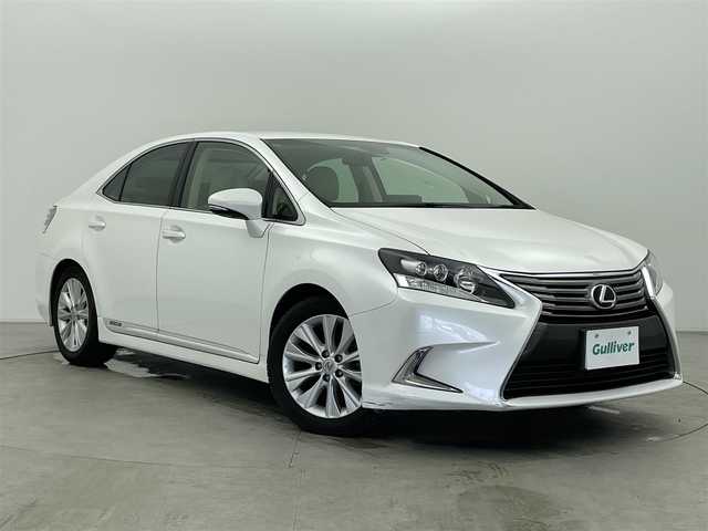 レクサス ＨＳ 250h バージョンI 富山県 2015(平27)年 5万km ソニッククォーツ 純正ナビ（AM/FM/CD/DVD/BD/AUX/USB/BT）/フルセグTV/バックカメラ/クルーズコントロール/横滑り防止装置/レザーシート/D席メモリ付きシート/前席ベンチレーション/前席パワーシート/ビルトインETC/LEDヘッドライト/オートライト/純正17インチAW/スマートキー×２/プッシュスタート/取扱説明書/保証書