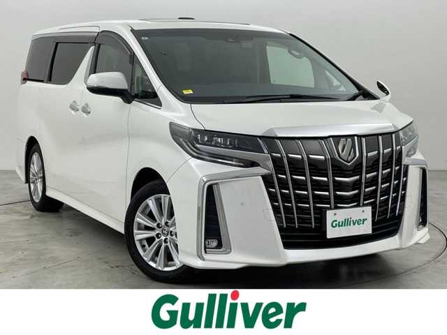 トヨタ アルファード S Aパッケージ 福岡県 2019(令1)年 5.4万km ホワイトパールクリスタルシャイン サンルーフ　/純正９型ナビ　/バックカメラ　/ビルトインＥＴＣ２．０　/前後ドラレコ　/レーダークルコン　/コーナーセンサー　/衝突被害軽減　/レーンキープ　/ＰＫＳＢ　/ＭＴモード付き　/両側電動スライドドア　/Ｗエアコン　/純正１８インチＡＷ