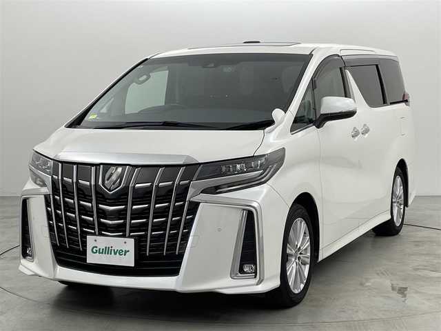トヨタ アルファード S Aパッケージ 福岡県 2019(令1)年 5.4万km ホワイトパールクリスタルシャイン サンルーフ　/純正９型ナビ　/バックカメラ　/ビルトインＥＴＣ２．０　/前後ドラレコ　/レーダークルコン　/コーナーセンサー　/衝突被害軽減　/レーンキープ　/ＰＫＳＢ　/ＭＴモード付き　/両側電動スライドドア　/Ｗエアコン　/純正１８インチＡＷ