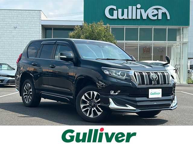トヨタ ランドクルーザー プラド TX Lパッケージ 鹿児島県 2022(令4)年 3.7万km ブラック ナビ/TV/ETC/モデリスタ/バックカメラ/Bluetooth接続/プッシュスタート/スマートキー/MTモード付AT/クルーズコントロール/４WD/パワーシート/レザーシート/横滑り防止装置/オートライト/コーナーセンサー/センターデフロック/ダウンヒルアシストコントロール/左右自動ステップ/サンルーフ
