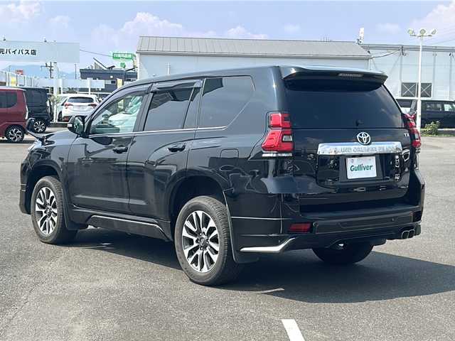 トヨタ ランドクルーザー プラド TX Lパッケージ 鹿児島県 2022(令4)年 3.7万km ブラック ナビ/TV/ETC/モデリスタ/バックカメラ/Bluetooth接続/プッシュスタート/スマートキー/MTモード付AT/クルーズコントロール/４WD/パワーシート/レザーシート/横滑り防止装置/オートライト/コーナーセンサー/センターデフロック/ダウンヒルアシストコントロール/左右自動ステップ/サンルーフ