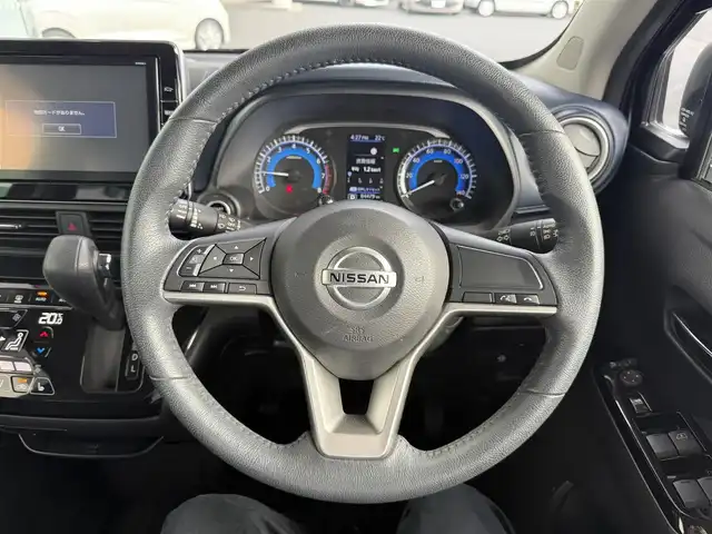 日産 デイズ ハイウェイスターX 京都府 2020(令2)年 8.5万km フローズンバニラパール/アッシュブラウンM インテリジェントエマージェンシーブレーキ/車線逸脱警報/踏み間違い衝突防止アシスト/車線逸脱防止支援システム/純正9インチメモリーナビ、地デジ、Bluetooth/アラウンドビューモニター/オートライト/USB端子/前席シートヒーター/純正LEDヘッドランプ/保証書/スペアキー