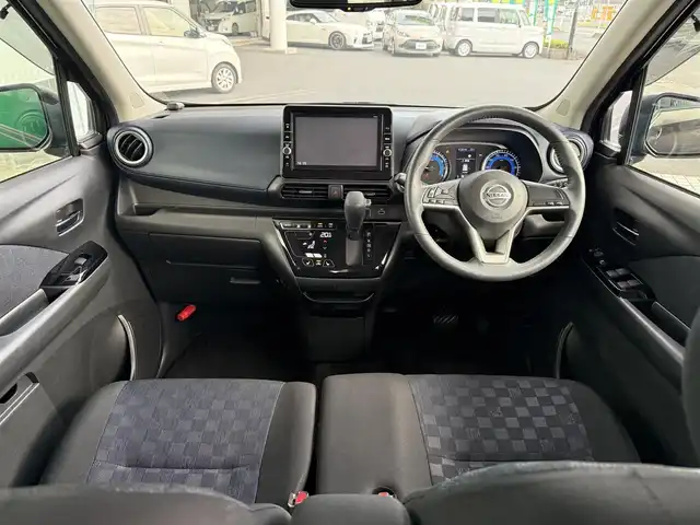 日産 デイズ ハイウェイスターX 京都府 2020(令2)年 8.5万km フローズンバニラパール/アッシュブラウンM インテリジェントエマージェンシーブレーキ/車線逸脱警報/踏み間違い衝突防止アシスト/車線逸脱防止支援システム/純正9インチメモリーナビ、地デジ、Bluetooth/アラウンドビューモニター/オートライト/USB端子/前席シートヒーター/純正LEDヘッドランプ/保証書/スペアキー