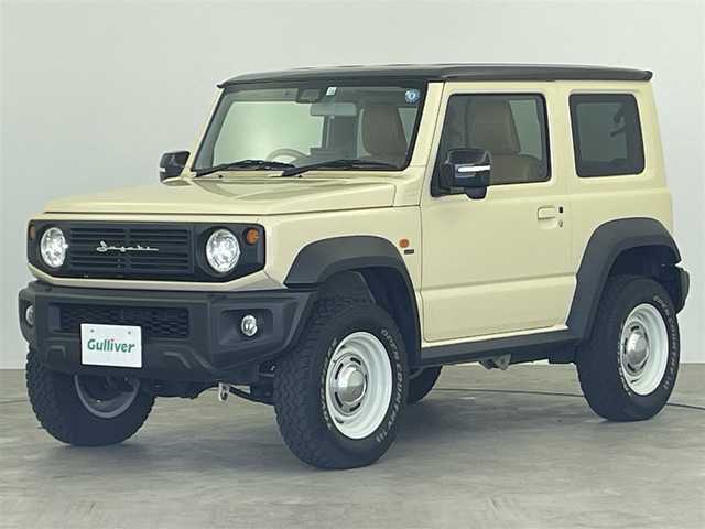 スズキ ジムニー シエラ JC 大分県 2022(令4)年 2.9万km シフォンアイボリーメタリックブラック2トーンルーフ 社外ディスプレイオーディオ/・Bluetooth・AM・FM・iPod/バックカメラ/4WD/衝突軽減ブレーキ/車線逸脱防止システム/アイドリングストップ/ヘッドライトウォッシャー/横滑り防止装置/セルディセントコントロール/ETC/本革巻きステアリング/前席シートヒーター/DEAＮ製16インチＡＷ/ＬＥＤヘッドライト/フォグランプ/シートカバー/ステアリングリモコン/プッシュスタート/スマートキー/オートライト/純正フロアマット
