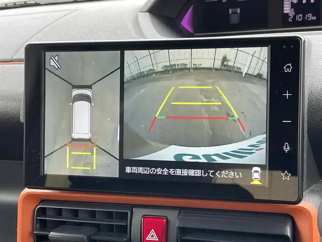ダイハツ タント ファンクロスターボ 東京都 2022(令4)年 2.1万km ブラックマイカメタリック/サンドベージュメタリック 純正ナビ/全方位モニター/衝突回避支援/車線逸脱警報機能/コーナーセンサー/アダプティブクルーズコントロール/シートヒーター/横滑り抑制機能/ステアリングスイッチ/ETC/ドライブレコーダー