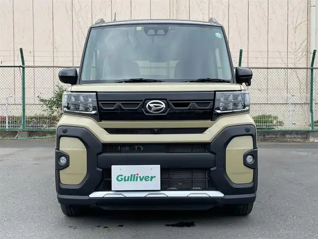 ダイハツ タント ファンクロスターボ 東京都 2022(令4)年 2.1万km ブラックマイカメタリック/サンドベージュメタリック 純正ナビ/全方位モニター/衝突回避支援/車線逸脱警報機能/コーナーセンサー/アダプティブクルーズコントロール/シートヒーター/横滑り抑制機能/ステアリングスイッチ/ETC/ドライブレコーダー