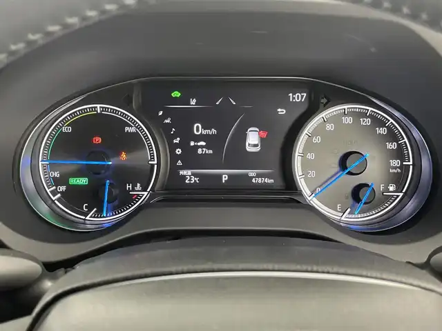 トヨタ ハリアー ハイブリッド Z 埼玉県 2021(令3)年 4.8万km プレシャスブラックパール ＪＢＬサウンド　/純正ナビ/　(フルセグ/AM/FM/Bluetooth)　/デジタルインナーミラー　/パワーバックドア　/全方位カメラ/ＥＴＣ２．０　/トヨタセーフティセンス/クリアランスソナー　/パーキングサポートブレーキ　/プリクラッシュセーフティ　/リヤクロストラフィックアラート/ロードサインアシスト/レーダークルーズコントロール/ビルトインETC2.0/純正フロアマット/純正AW１９インチ