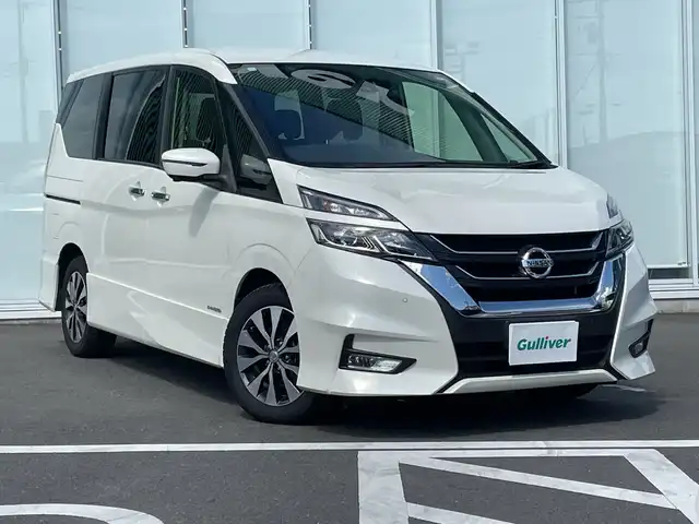 日産 セレナ ハイウェイスターVセレクションⅡ 神奈川県 2019(平31)年 5.4万km ブリリアントホワイトパール ナビ/Bluetooth/CD/DVD/ETC/クルーズコントロール/ドライブレコーダー/全方位カメラ/両側パワースライドドア/前後コーナーセンサー/オートブレーキホールド/プロパイロット/衝突被害軽減システム/純正アルミホイール/純正フロアマット　
