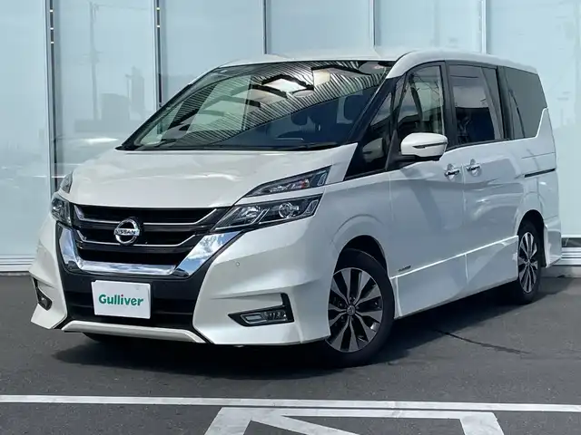 日産 セレナ ハイウェイスターVセレクションⅡ 神奈川県 2019(平31)年 5.4万km ブリリアントホワイトパール ナビ/Bluetooth/CD/DVD/ETC/クルーズコントロール/ドライブレコーダー/全方位カメラ/両側パワースライドドア/前後コーナーセンサー/オートブレーキホールド/プロパイロット/衝突被害軽減システム/純正アルミホイール/純正フロアマット　