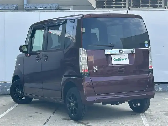 ホンダ Ｎ ＢＯＸ G 青森県 2015(平27)年 4.4万km プレミアムディープロッソパール 4WD/純正カーオーディオ/【CD/USB/AUX】/両側スライドドア/シートヒーター/ワンタッチウィンカー/ベンチシート/親水ヒーテッドドアミラー/撥水フロントガラス/取扱説明書/保証書