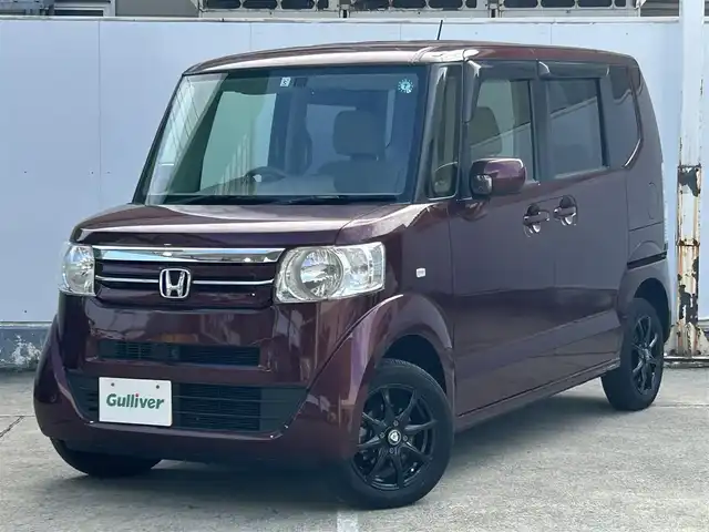 ホンダ Ｎ ＢＯＸ G 青森県 2015(平27)年 4.4万km プレミアムディープロッソパール 4WD/純正カーオーディオ/【CD/USB/AUX】/両側スライドドア/シートヒーター/ワンタッチウィンカー/ベンチシート/親水ヒーテッドドアミラー/撥水フロントガラス/取扱説明書/保証書