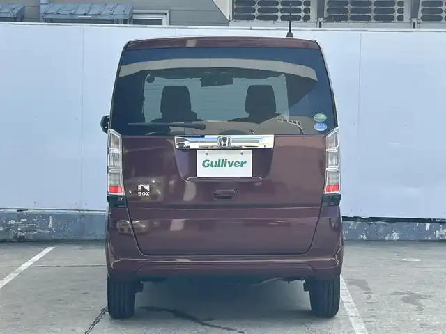 ホンダ Ｎ ＢＯＸ G 青森県 2015(平27)年 4.4万km プレミアムディープロッソパール 4WD/純正カーオーディオ/【CD/USB/AUX】/両側スライドドア/シートヒーター/ワンタッチウィンカー/ベンチシート/親水ヒーテッドドアミラー/撥水フロントガラス/取扱説明書/保証書
