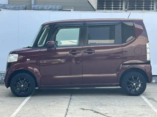ホンダ Ｎ ＢＯＸ G 青森県 2015(平27)年 4.4万km プレミアムディープロッソパール 4WD/純正カーオーディオ/【CD/USB/AUX】/両側スライドドア/シートヒーター/ワンタッチウィンカー/ベンチシート/親水ヒーテッドドアミラー/撥水フロントガラス/取扱説明書/保証書