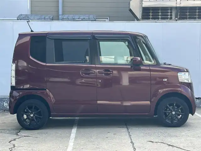 ホンダ Ｎ ＢＯＸ G 青森県 2015(平27)年 4.4万km プレミアムディープロッソパール 4WD/純正カーオーディオ/【CD/USB/AUX】/両側スライドドア/シートヒーター/ワンタッチウィンカー/ベンチシート/親水ヒーテッドドアミラー/撥水フロントガラス/取扱説明書/保証書
