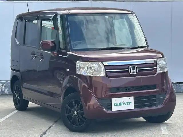 ホンダ Ｎ ＢＯＸ G 青森県 2015(平27)年 4.4万km プレミアムディープロッソパール 4WD/純正カーオーディオ/【CD/USB/AUX】/両側スライドドア/シートヒーター/ワンタッチウィンカー/ベンチシート/親水ヒーテッドドアミラー/撥水フロントガラス/取扱説明書/保証書