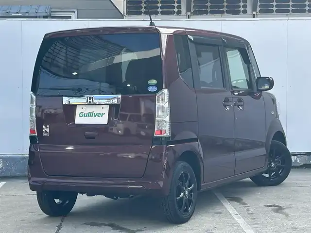 ホンダ Ｎ ＢＯＸ G 青森県 2015(平27)年 4.4万km プレミアムディープロッソパール 4WD/純正カーオーディオ/【CD/USB/AUX】/両側スライドドア/シートヒーター/ワンタッチウィンカー/ベンチシート/親水ヒーテッドドアミラー/撥水フロントガラス/取扱説明書/保証書