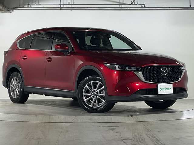 マツダ ＣＸ－８ XD スマートエディション 広島県 2023(令5)年 3.4万km ソウルレッドクリスタルM 禁煙/メーカーオプション/・ハンズフリー機能付パワーリフトゲート/・１０．２５インチセンターディスプレイ/・地上デジタルＴＶチューナー（フルセグ）/・充電用ＵＳＢ端子/・ワイヤレス充電（Ｑｉ）/・クルージング＆トラフィック・サポート/・ワイヤレス接続機能/・外部接続ハブ/SBS/SCBS/レーンキープアシスト/交通標識認識/ドライバーアテンションアラート/BSM/HUD/コーナーセンサー/マツダコネクト/・フルセグ/Bluetooth/USB/スマホ連携/360°ビューモニター/革巻きステアリング/ステアリングヒーター/ステアリングスイッチ/オートライト/LEDヘッドライト/スマートキー/プッシュスタート/シートヒーター/パワーシート/シートメモリー/前後ドライブレコーダー/ETC（グローブBOX内)/電動パーキングブレーキ/オートホールド/純正17インチアルミホイール/W+サイド+カーテンエアバック