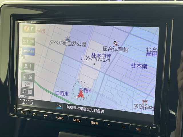 スズキ ワゴンＲ スティングレー HYBRID T 岐阜県 2017(平29)年 7万km スチールシルバーM ターボ車/８インチメモリーナビ　CN-RZ82/CD/DVD/Bluetooth/フルセグTV/衝突軽減ブレーキ/レーンキープアシスト/ヘッドアップディスプレイ/クルーズコントロール/シートヒーター/ステアリングスイッチ/オートエアコン/サイドエアバッグ/パドルシフト/オートLEDライト/フォグライト/スマートキー/プッシュスタート/ETC/社外１６インチアルミホイール/スタッドレス・ホイールセット車載