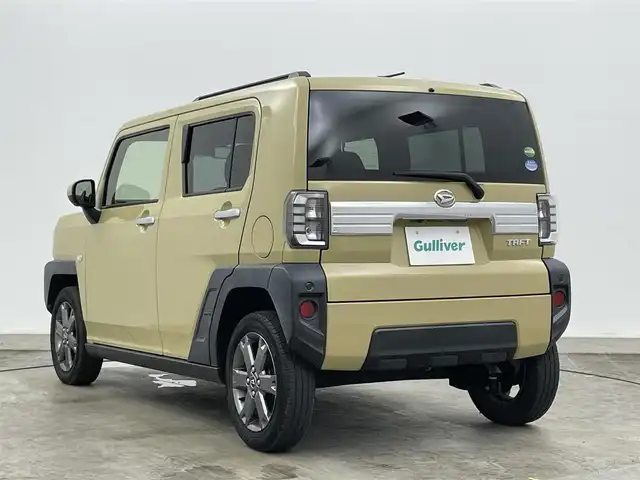 ダイハツ タフト G ターボ 岡山県 2020(令2)年 4.3万km サンドベージュメタリック 純正９インチナビ(NSZN-Y70DS)/【CD/DVD/BT/USB/フルセグ】/全周囲カメラ　/シートヒーター　/ガラスルーフ　/ＥＴＣ　/ＬＥＤヘッドライト　/ドライブレコーダー前側　/レーダークルーズコントロール　/コーナーセンサー前後　/オートハイビーム/アイドリングストップ/ルーフレール/踏み間違い防止/オートブレーキホールド/ステアリングスイッチ/新車保証書/取扱説明書