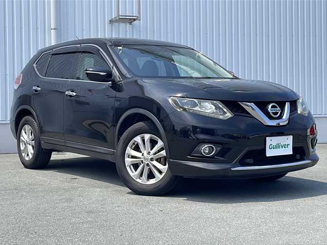 日産 エクストレイル 20X エマージェンシーブレーキ 三重県 2015(平27)年 6.9万km ダイヤモンドブラック 純正8型ナビ(AM/FM/CD/DVD/TV/BT)/バックカメラ/フルセグTV/前席シートヒーター/スペアキー/革巻きステアリング/ヒーテッドドアミラー/クリアランスソナー/純正フロアマット/電動格納ミラー/禁煙車