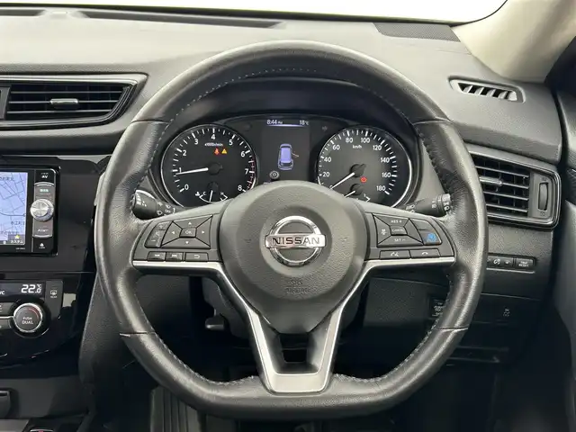 日産 エクストレイル 20Xi 福井県 2019(令1)年 4.5万km ブリリアントホワイトパール プロパイロット/・衝突軽減ブレーキ/レーンキープアシスト/レーダークルーズコントロール/標識認識機能/社外メモリナビ/・フルセグTV/Bluetooth/CD/DVD/AM/FM/全方位カメラ/デジタルインナーミラー/前後ドライブレコーダー/ETC/シートバックモニター/ルーフレール/パワーバックドア/ブラインドスポットモニター/ダウンヒルアシストコントロール/電動パーキングブレーキ/スペアキー/純正18インチアルミホイール