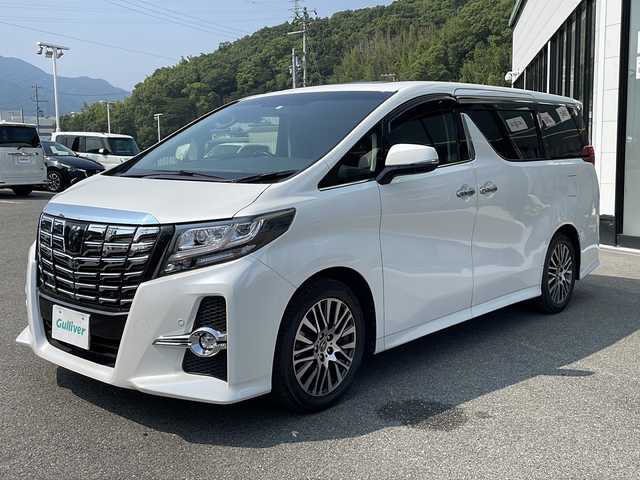 トヨタ アルファード S Cパッケージ 兵庫県 2016(平28)年 5.7万km パール 純正メーカーナビ/・BT/・AUX/・CD/DVD/・フルセグTV/レーダークルーズ/プリクラッシュセーフティ/パノラミックビューモニター/サンルーフ/JBL/パワーバックドア/ハーフレザーシート