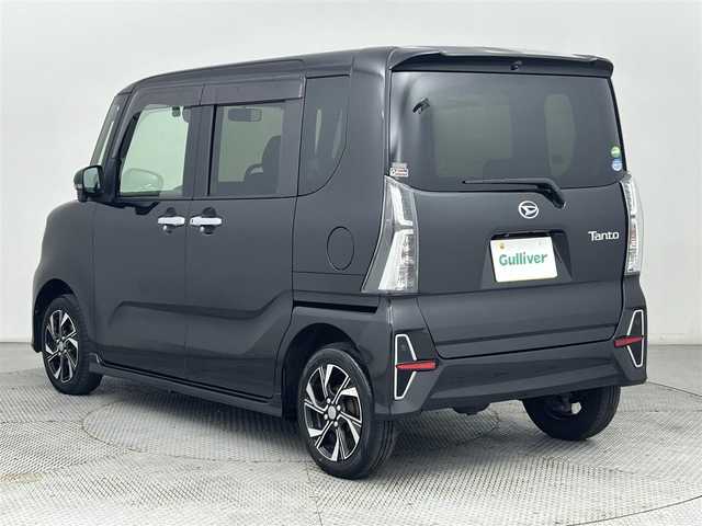 ダイハツ タント カスタム X 道央・札幌 2021(令3)年 2.7万km ブラックマイカメタリック ・ワンオーナー/・４WD/・寒冷地仕様/・純正SDナビ/・CD/DVD/SD/BT/iPod/USB/・TVフルセグ/・ドライブレコーダー（前のみ）/・スマートアシスト/・クリアランスソナー/・レーンキープアシスト/・横滑り防止装置/・両側パワースライドドア/・D＋N席シートヒーター/・ステアリングスイッチ/・LEDヘッドライト/・オートライト/・フォグランプ/・プッシュスタート/・スマートキー/・純正エンジンスターター/・純正14インチAW/・純正フロアマット/・ドアバイザー/・保証書/・取扱説明書
