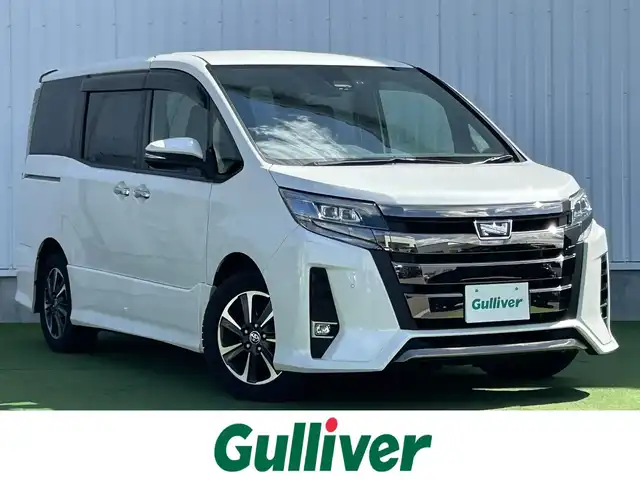 トヨタ ノア Si ダブルバイビーⅡ 香川県 2019(令1)年 6.5万km ホワイトパールクリスタルシャイン 禁煙車/トヨタセーフティセンス/・プリクラッシュセーフティ/・レーンディパーチャーアラート/純正9インチナビ/バックカメラ/両側パワースライドドア/ハーフレザーシート/革巻ステアリング/ステアリングリモコン/LEDヘッドライト/クルーズコントロール/リアロールサンシェード/スマートキー/プッシュスタート